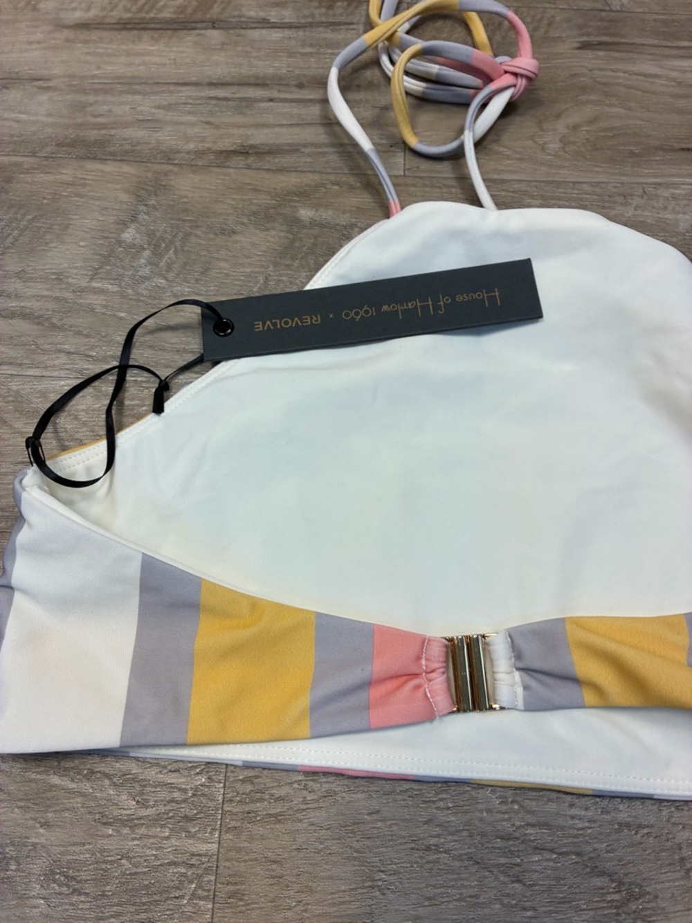 House of Harlow 1960 x Revolve Saros Stripe Swim Top - Picture 10 of 10